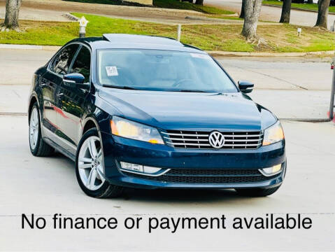 2013 Volkswagen Passat for sale at Texas Drive Auto in Dallas TX