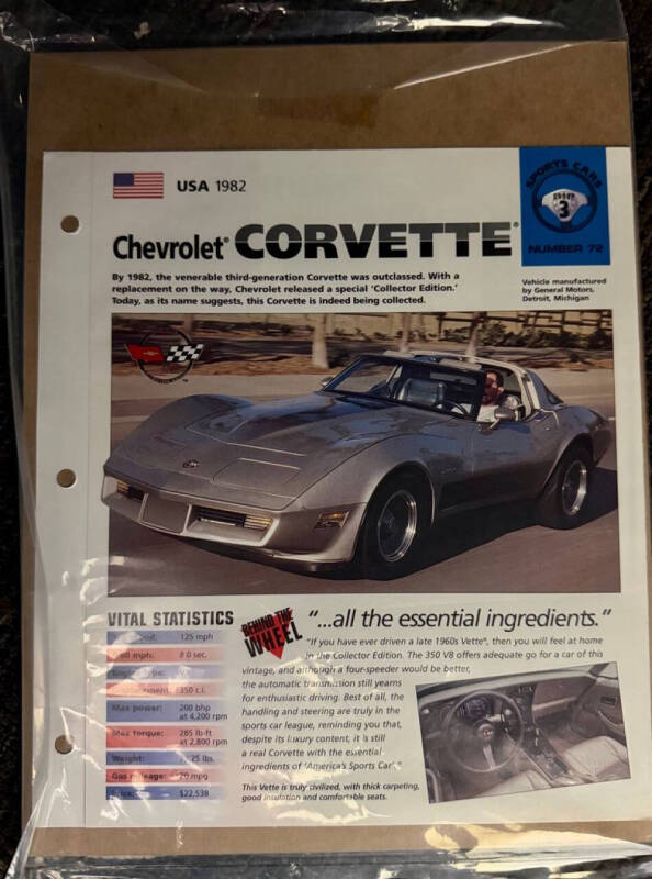 1982 Chevrolet Corvette Collector Edition