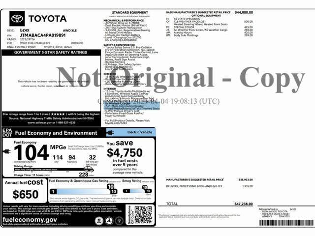 2023 Toyota bZ4X XLE