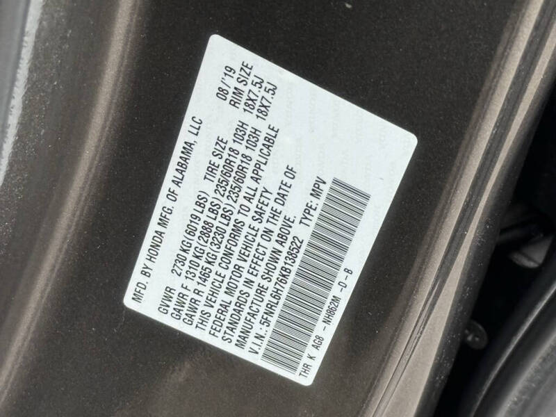 2019 Honda Odyssey EX-L