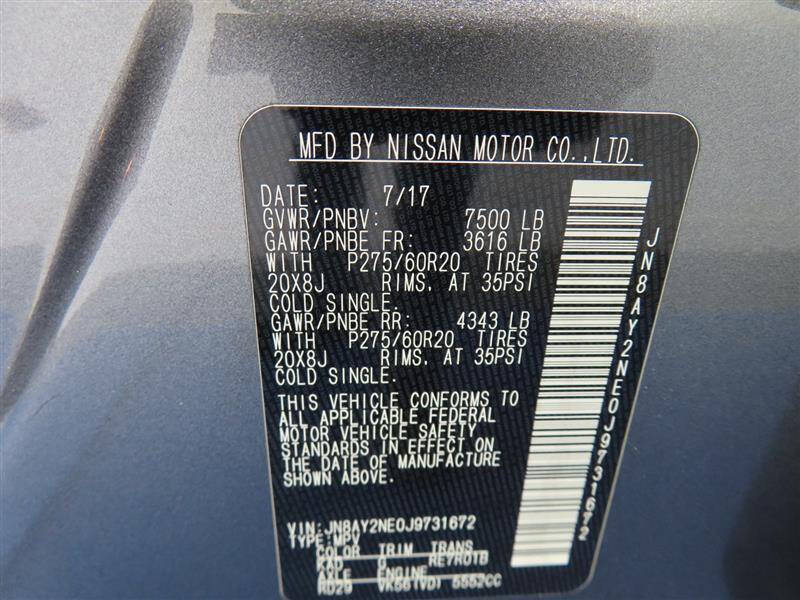 2018 Nissan Armada Platinum