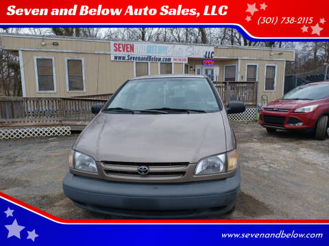 1998 Toyota Sienna for sale at Seven and Below Auto Sales, LLC in Rockville MD