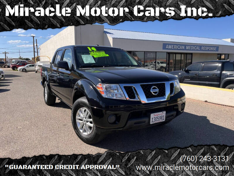 2014 Nissan Frontier for sale at Miracle Motor Cars Inc. in Victorville CA