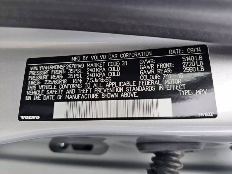 2015 Volvo XC60 T6 Drive-E Platinum