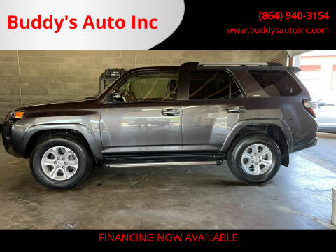 2019 Toyota 4Runner for sale at Buddy's Auto Inc in Pendleton SC