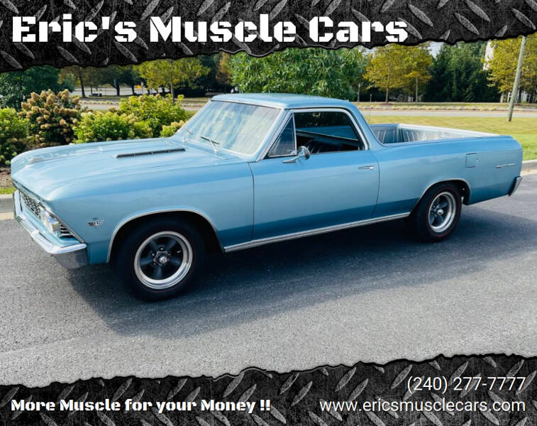 1966 Chevrolet El Camino for sale at Eric's Muscle Cars in Clarksburg MD