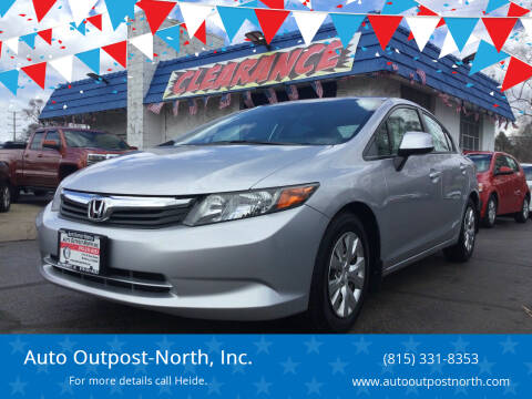 2012 Honda Civic for sale at Auto Outpost-North, Inc. in McHenry IL