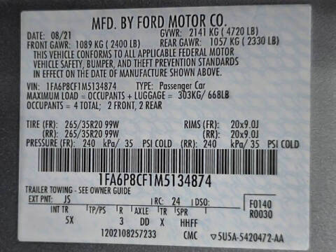 2021 Ford Mustang GT Premium