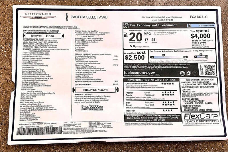 2026 Chrysler Pacifica Select
