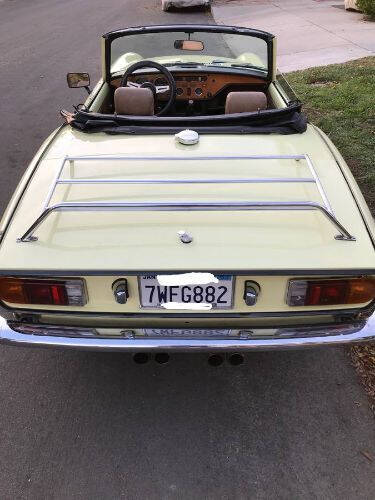 Yellow 1976 Triumph Spitfire Convertible 2
