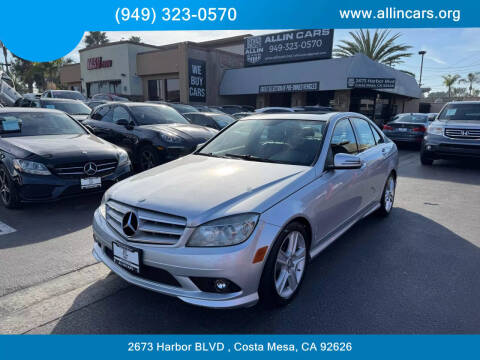 2010 Mercedes-Benz C-Class for sale at Allin Cars in Costa Mesa CA