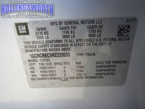 2017 Chevrolet Silverado 1500 LT