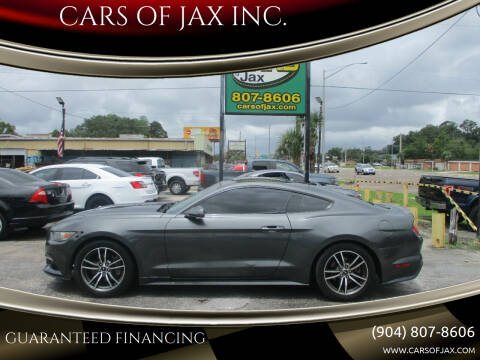 2017 Ford Mustang for sale at CARS OF JAX INC. in Jacksonville FL