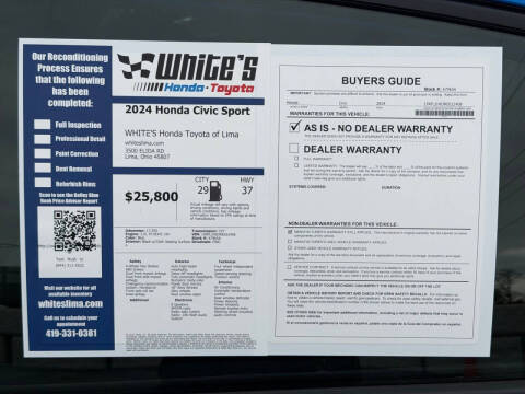 2024 Honda Civic Sport