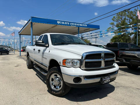 2004 Dodge Ram 2500 for sale at Quality Investments in Tyler TX