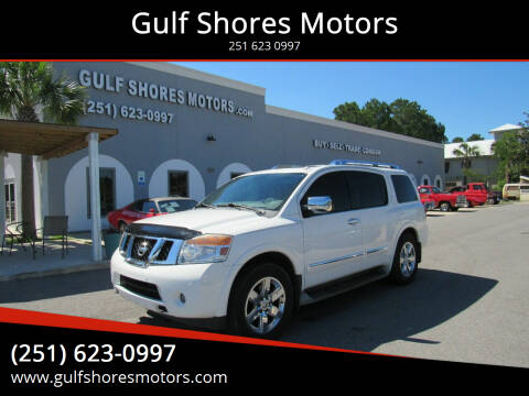 2012 Nissan Armada for sale at Gulf Shores Motors in Gulf Shores AL