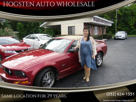 2006 Ford Mustang for sale at HOGSTEN AUTO WHOLESALE in Ocala FL
