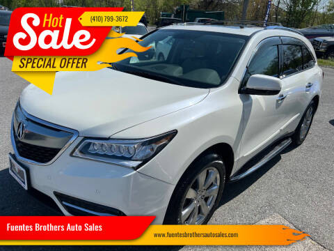 2015 Acura MDX for sale at Fuentes Brothers Auto Sales in Jessup MD