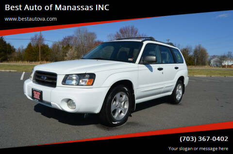 2003 Subaru Forester for sale at Best Auto of Manassas INC in Manassas VA