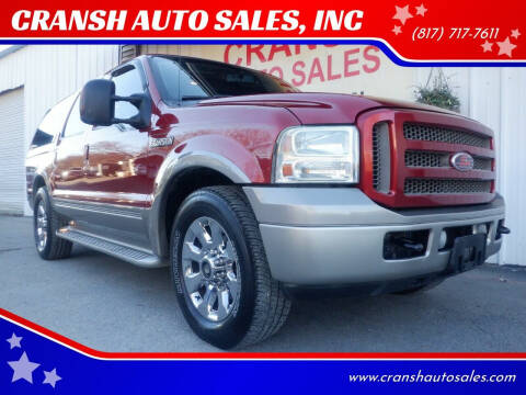 2005 Ford Excursion for sale at CRANSH AUTO SALES, INC in Arlington TX