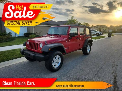 2011 Jeep Wrangler Unlimited for sale at Clean Florida Cars in Pompano Beach FL