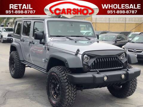 2017 Jeep Wrangler Unlimited for sale at Car SHO in Corona CA