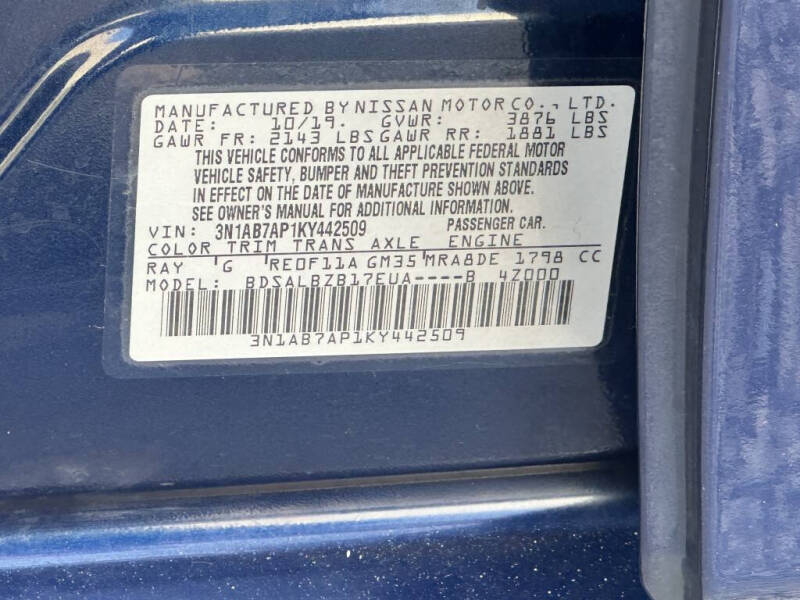 2019 Nissan Sentra SV