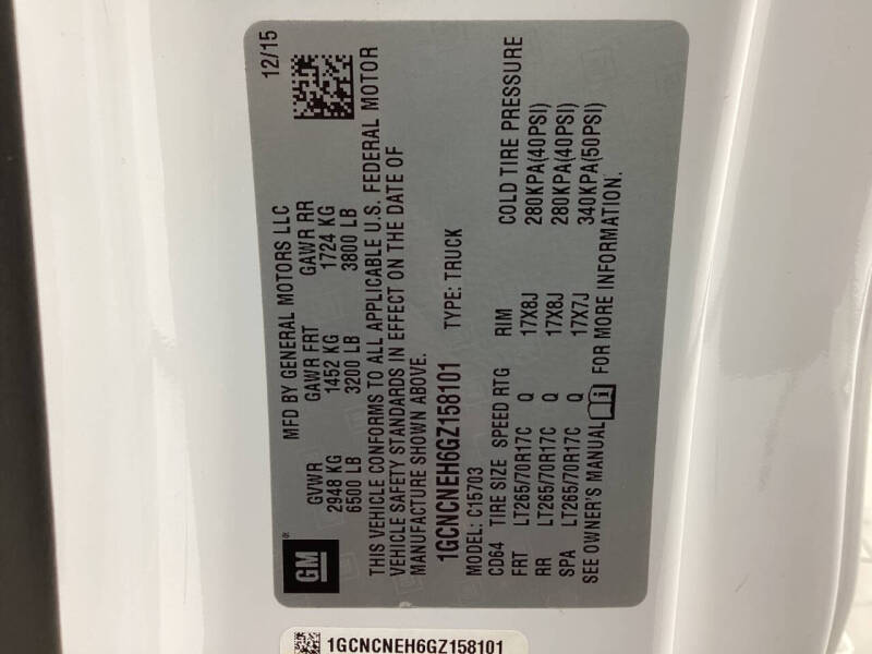 2016 Chevrolet Silverado 1500