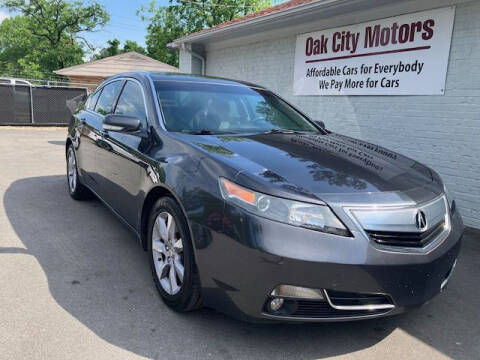 2013 Acura TL for sale at Oak City Motors in Garner NC