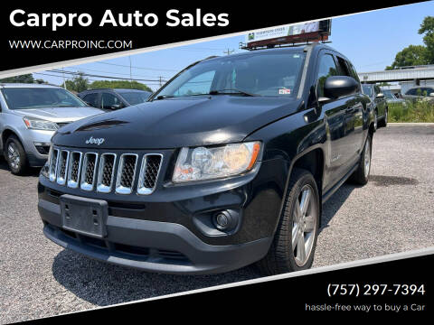 2012 Jeep Compass for sale at Carpro Auto Sales in Chesapeake VA
