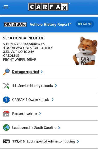 2010 Honda Pilot EX