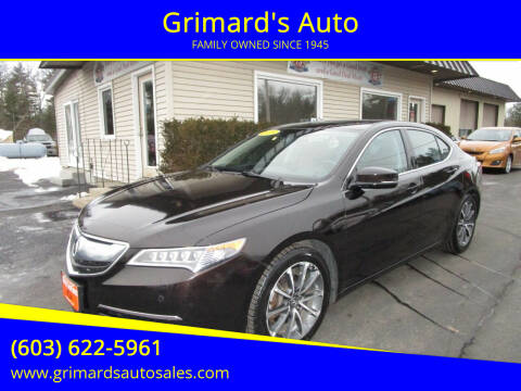 2015 Acura TLX for sale at Grimard's Auto in Hooksett NH