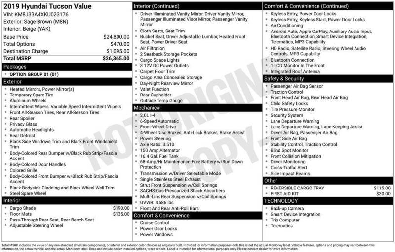 2019 Hyundai Tucson Value