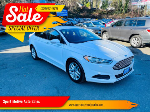 2016 Ford Fusion for sale at Sport Motive Auto Sales in Seattle WA