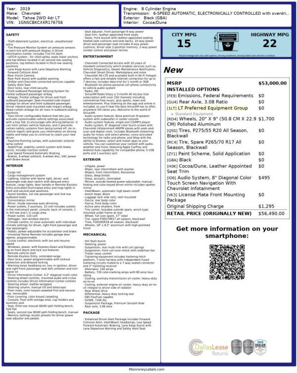 2019 Chevrolet Tahoe LT