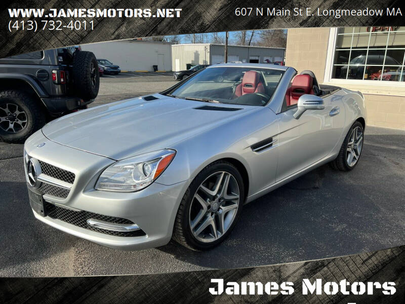 2015 Mercedes-Benz SLK for sale at James Motors Inc. in East Longmeadow MA