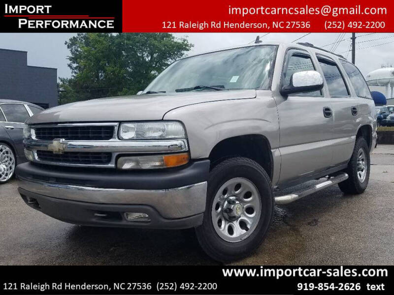 2006 Chevrolet Tahoe for sale at Import Performance Sales - Henderson in Henderson NC