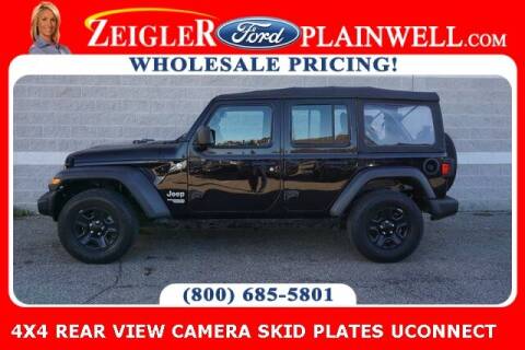 2018 Jeep Wrangler Unlimited for sale at Zeigler Ford of Plainwell - Jeff Bishop in Plainwell MI