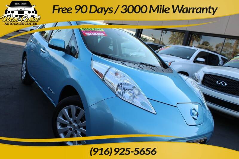 2015 Nissan LEAF for sale at West Coast Auto Sales Center in Sacramento CA