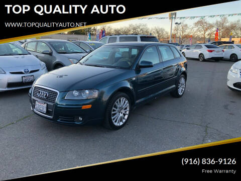 2006 Audi A3 for sale at TOP QUALITY AUTO in Rancho Cordova CA