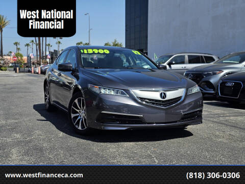 2017 Acura TLX for sale at West National Financial in Van Nuys CA