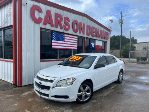 2012 Chevrolet Malibu for sale at Cars On Demand 2 in Pasadena TX