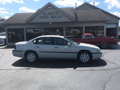 2004 Chevrolet Impala for sale at Clarks Auto Sales in Middletown OH