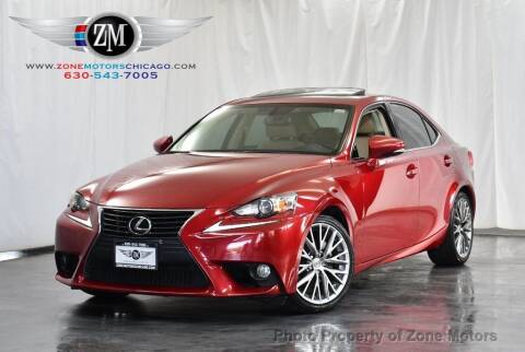2014 Lexus IS 250 for sale at ZONE MOTORS in Addison IL