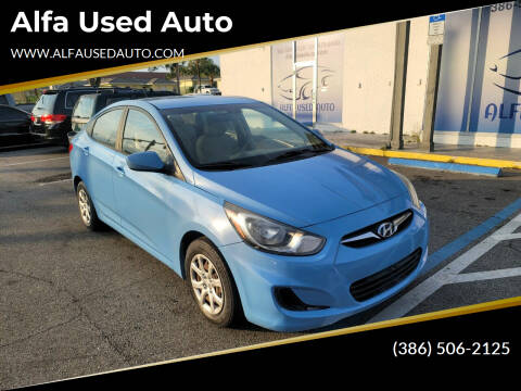 2013 Hyundai Accent for sale at Alfa Used Auto in Holly Hill FL