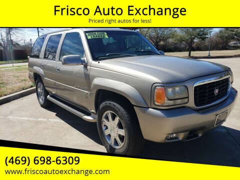 1999 Cadillac Escalade for sale at Frisco Exchange LLC in Frisco TX