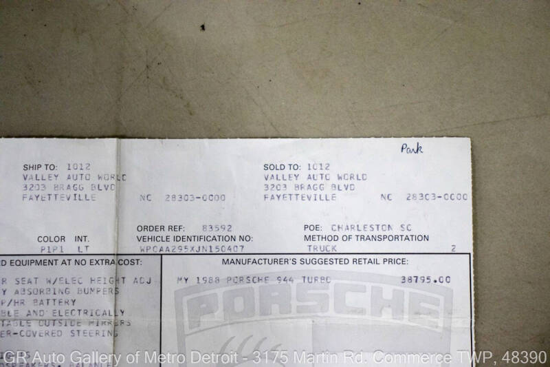 1988 Porsche 944 Turbo