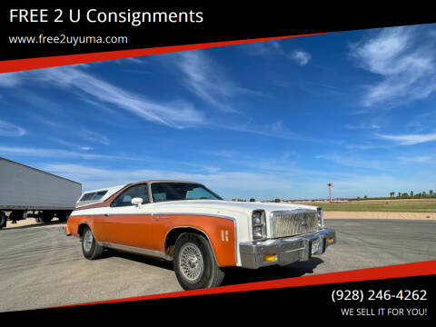 1977 Chevrolet El Camino for sale at FREE 2 U Consignments in Yuma AZ