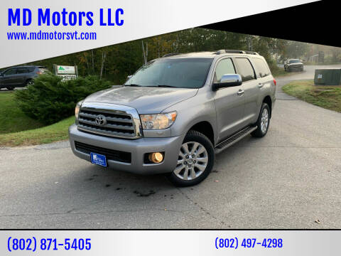 2010 Toyota Sequoia for sale at MD Motors LLC in Williston VT