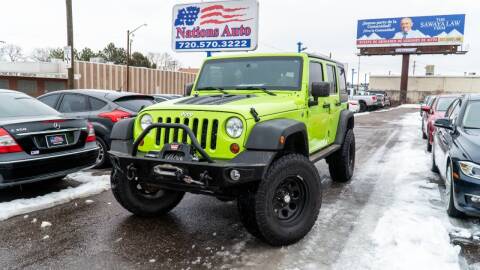 2013 Jeep Wrangler Unlimited for sale at Nations Auto Inc. II in Denver CO
